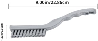 SPARTA Detail Brush Grout Brush, Crevice Brush with Hanging Hole for Bathroom, Kitchens, Countertop, Plastic, 9 Inches, Blue, (Pack of 6)