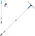 Unger Professional Connect and Clean 18” Grip Swivel Window, Glass Squeegee, and 8’ Pole, 180-Degree Pivoting Handle with Lock, Cleaning Supplies for Streak-Free Results