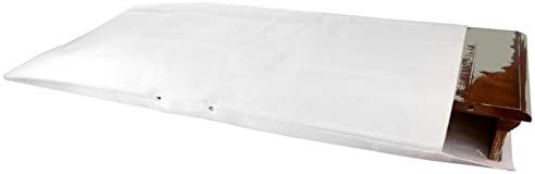 Dining Table Leaf Storage Bag Not Padded, Ultra-Soft, Scratch-Resistant Felt Dining Table Leaf Cover (White, 29 x 50 (1CT))