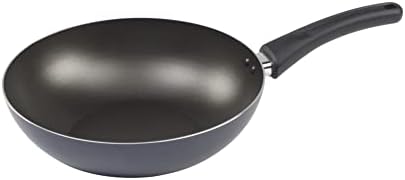 GoodCook Everyday Nonstick 11-Inch Stir Fry Pan, Deep Walled Skillet for Easy Mixing, Even-Heating Aluminum Wok, Ergonomic Handle, Charcoal Silicone Lacquer, Black Frying Pan