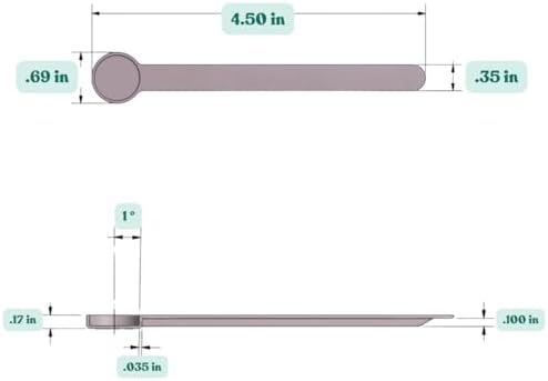 1/8 Teaspoon (0.625 mL | A Pinch) Long Handle Plastic Measuring Spoon for Coffee, Protein Powder, Pet Food, Spices, Grains, Dry Goods – Food-Grade BPA-Free (Pack of 25)