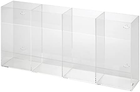 Kantek Acrylic Glove Dispenser, Quadruple Box Capacity, Easy-Box-Swap, 10.3-Inch Wide x 3.8-Inch Deep x 21.3-Inch High, Clear (AH145)