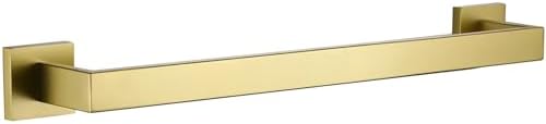 LANC 16-Inche Gold Towel Bars for Bathroom Wall Mounted Total-18 Brushed Gold Bath Towel Racks Stainless Steel Towel Rods for Kitchen Bathroom Hand Towel Holder Towel Hanger, A8804BG-4P1