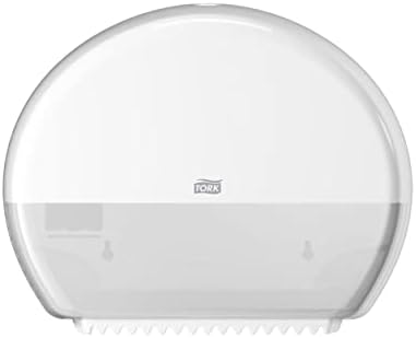 Tork Mini Jumbo Toilet Paper Roll Dispenser White T2, 555020A