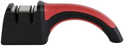 Chef'sChoice Professional Manual Knife Sharpeners Pronto Hone for 15-Degree Straight-Edge and Serrated Knives with Precise Angle Control & Compact Footprint, 2 Stage, Black
