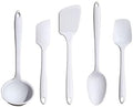 GIR: Get It Right 5 Piece Silicone Ultimate Kitchen Utensils Set - Ladle, Spatula, Flip, Spoon & Spoonula - Non-Toxic Cooking Utensils for Nonstick Cookware, Cooking and Baking - Studio White