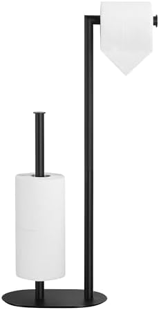 Black Toilet Paper Holder is Crafted from Premium Metal Material,ensuring it Remains Rust-Proof and Durable Over Years of use.