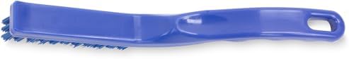 SPARTA Detail Brush Grout Brush, Crevice Brush with Hanging Hole for Bathroom, Kitchens, Countertop, Plastic, 9 Inches, Blue, (Pack of 6)