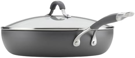 Circulon Radiance Hard Anodized Nonstick Deep Frying Pan with Lid, 12-Inch