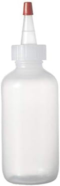Consolidated Plastics Boston Round Bottles with Yorker Dispensing Cap, LDPE, 4 oz., 24 Piece