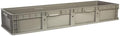Hudson Exchange 48 x 15 x 7.5" Straight Wall Handled Open Storage Container Tote, Gray/Brown