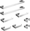 Fapully 8 Piece Bathroom Accessories Bathroom Hardware Set Brushed Nickel