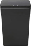 BestOffice 13 Gallon Trash Can Automatic Kitchen Trash Can Touch Free High-Capacity Garbage Can with Lid for Bedroom Bathroom Home Office 50 Liter (Black, 1) (1, Black)