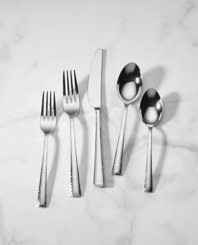 Lenox Gladstone 65-Piece 18/10 Silverware Set for 12, Flatware
