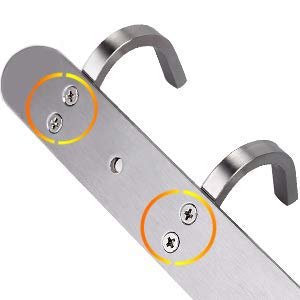 Towel Hook Rack Brushed Nickel 17