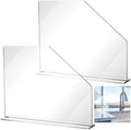 Vesici 2 Pcs Splash Guard for Sink, 23.625" Length, 18" Height, 4.5" Base
