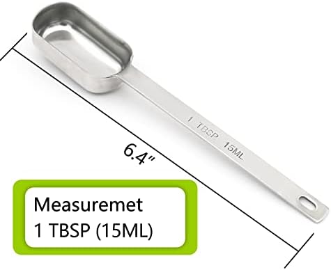 1PCS 1TBSP(15ML) Measuring Spoon, Stainless Steel Long Handle Teaspoons