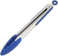 Chef Craft Premium Silicone Cooking Tongs, 12 inch, Blue