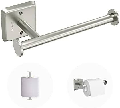 Toilet Paper Holder Wall Mount Bathroom Toilet Paper Roll Holders Bath Tissue Dispenser for Cabinet-Brushed Nickel