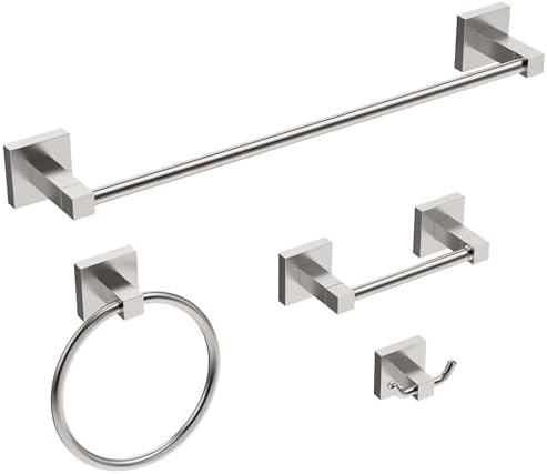 RUACQ Bathroom Accessories, 4-Piece Towel Racks for Bathroom Hardware Set