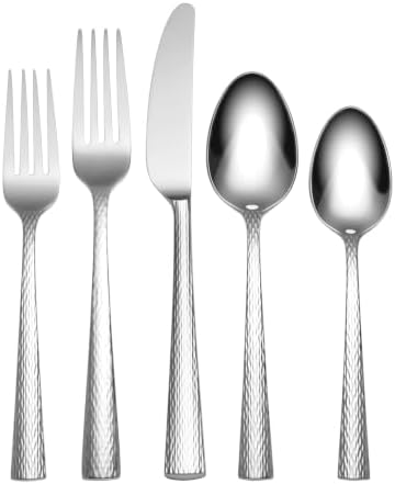 Lenox Gladstone 65-Piece 18/10 Silverware Set for 12, Flatware