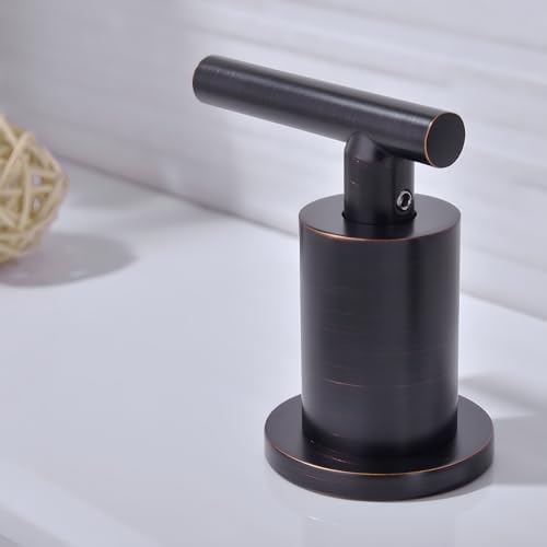 TRUSTMI Bathroom Faucet Oil Rubbed Bronze 8" Widespread, Swivel Spout