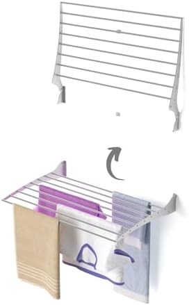 foxydry Fold, wall Mounted Drying Rack, Foldable Space Saving, 31 in