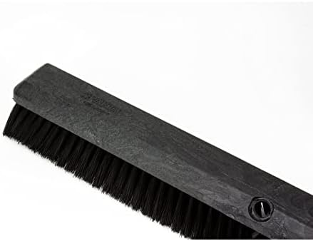 SPARTA Omni Sweep – 24" Heavy Duty Broom Head for Outdoor and Indoor Use, Nonabsorbent Block, Multi-Surface Deck Brush for Garage, Patio, Kitchen, and Concrete, Black, Pack of 12