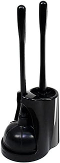 Casaphoria Toilet Plunger and Bowl Brush Combo for Bathroom Cleaning,Bathroom Accessories, Dark Black