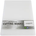 Thirteen Chefs Plastic Cutting Board - 18 x 12 x 0.5 Inch, Professional Grade HDPE, NSF Approved, Large Size and Dishwasher Safe