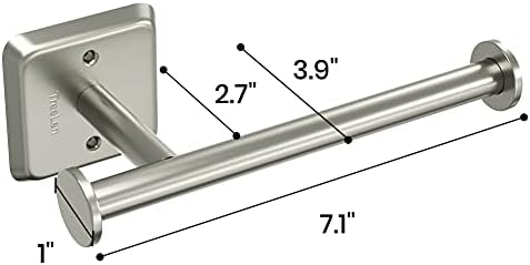 Toilet Paper Holder Wall Mount Bathroom Toilet Paper Roll Holders Bath Tissue Dispenser for Cabinet-Brushed Nickel