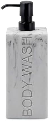 Rectangular Resin Dispenser Premium Bathroom Shampoo Conditioner Body Wash Bottle Modern Refillable Pump Design