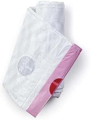 Brabantia PerfectFit Trash Bags (Size J/5.3-6.6 Gal) Thick Plastic Trash Can Liners with Drawstring Handles (120 Bags)