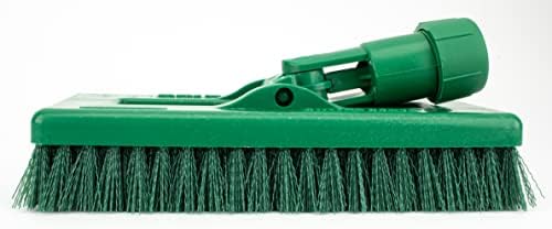 SPARTA 3638831EC09 Polyester Rectangle Scrub Brush, Floor Brush, Cleaning Brush With Swivel Head For Cleaning, 8 Inches, Green