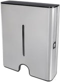 Goetland Commercial Paper Towel Dispenser Holder with Wall Mount Lockable Side Opening Large Capacity 450 C 300 Z Fold Stainless Steel Cover ABS Body