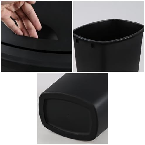 Zopnny 8-Gallon Swing Top Trash Can, Set of 4 Plastic Garbage Container