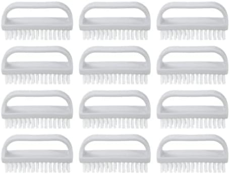 Nail Brush for Cleaning Fingernails, Nail Scrubber Brush, Toe Foot Hands Fingernail Brush Cleaner- Small Scrub Brush- All-Purpose Stiff Cleaning Brush for Home, Kitchen, Work, (12)