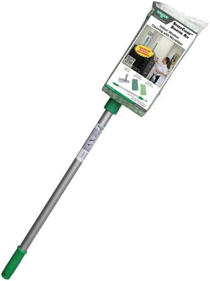 Unger SpeedClean Starter Kit, 4-ft. Pole, 2 Microfiber Pads, WNK04