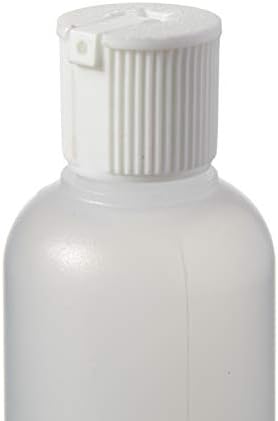 Consolidated Plastics Boston Round Bottles with Flip-Top Cap, LDPE, 2 oz., White, 24 Piece