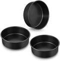 E-far 9 Inch Cake Pan, 3PCS Nonstick Stainless Steel Baking Cake Pans Tins