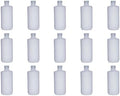 500ML 16OZ Nature Narrow Mouth HDPE Plastic Reagent Bottles with Caps Pack of 15