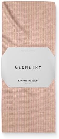 GEOMETRY Spring Kitchen Towels - Quick Dry Microfiber Cloth Spring & Summer Dish Towels for Kitchen Drying - Premium Quick Dry Towel - Strawberry Shortcake Lines, 18" x 30" - 1-Pack