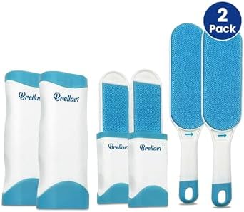 Pet Hair Remover: Reusable Dog Cat Lint Brush for Couch Furniture - 2 Pack