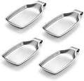 Herogo 4 Pack Stainless Steel Spoon Rest for Kitchen Stove Top, Silver