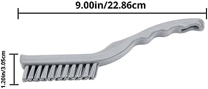 SPARTA Detail Brush Grout Brush, Crevice Brush with Hanging Hole for Bathroom, Kitchens, Countertop, Plastic, 9 Inches, Purple