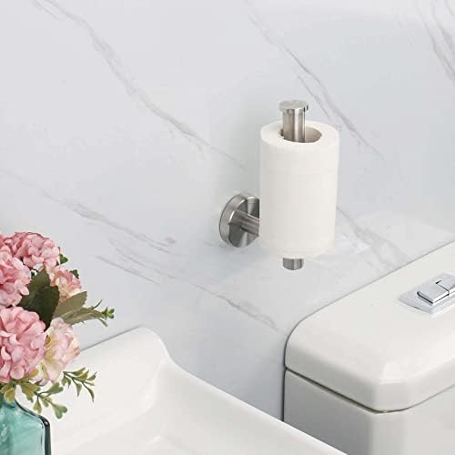 NearMoon Bathroom Toilet Paper Holder, Premium SUS304 Stainless Steel Rustproof Wall Mounted Toilet Roll Holder for Bathroom, Kitchen (10 Pack, Brushed Nickel)