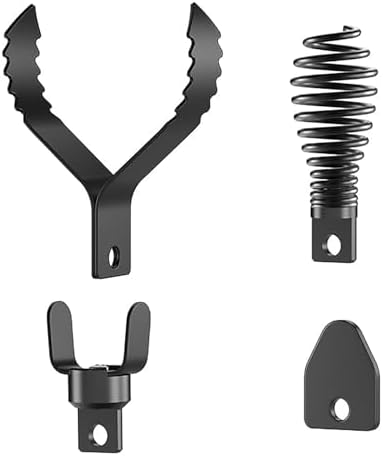 4-Piece Drain Snake Attachment Replacement Cutters-Boring Bulb Cutter,C-Cutter,Spade Cutter,Arrow Cutter-Compatible with 50FT-100FT Drain Snake for 1-4“ Pipe