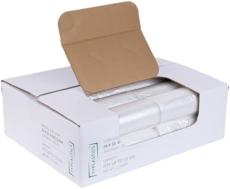 TYPLASTICS Trash Can Liners - Wholesale 1000 Count