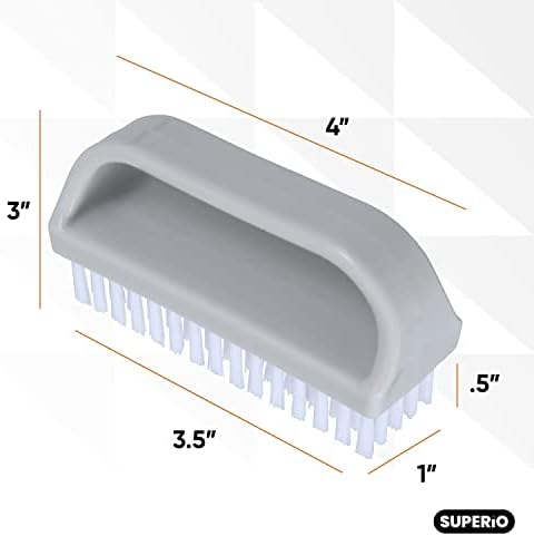 Nail Brush for Cleaning Fingernails, Nail Scrubber Brush, Toe Foot Hands Fingernail Brush Cleaner- Small Scrub Brush- All-Purpose Stiff Cleaning Brush for Home, Kitchen, Work, (12)