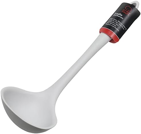 Chef Craft Premium Silicone Cooking Ladle, 11.25 inch, Gray